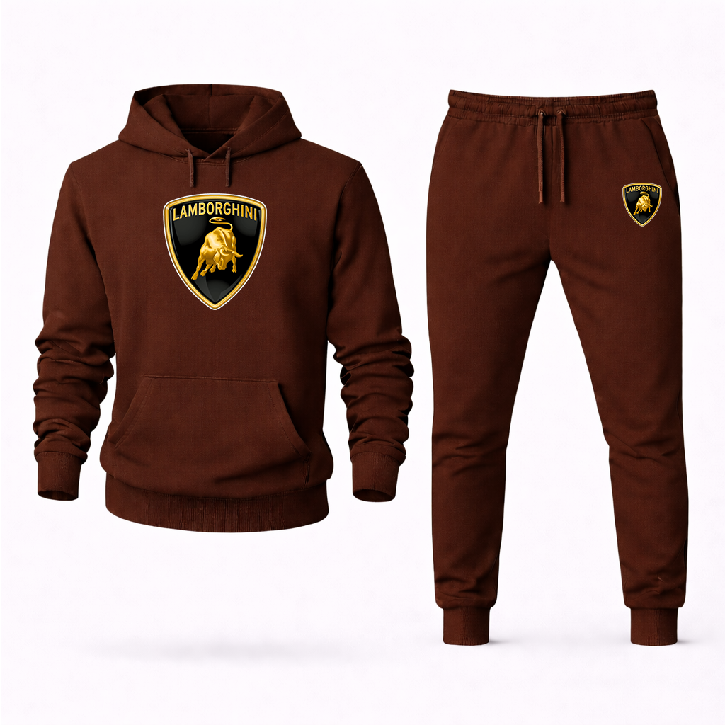 Men’s Lamborghini Car Hoodie Joggers Set