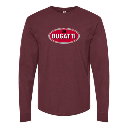 Men’s Bugatti Car Long Sleeve T-Shirt