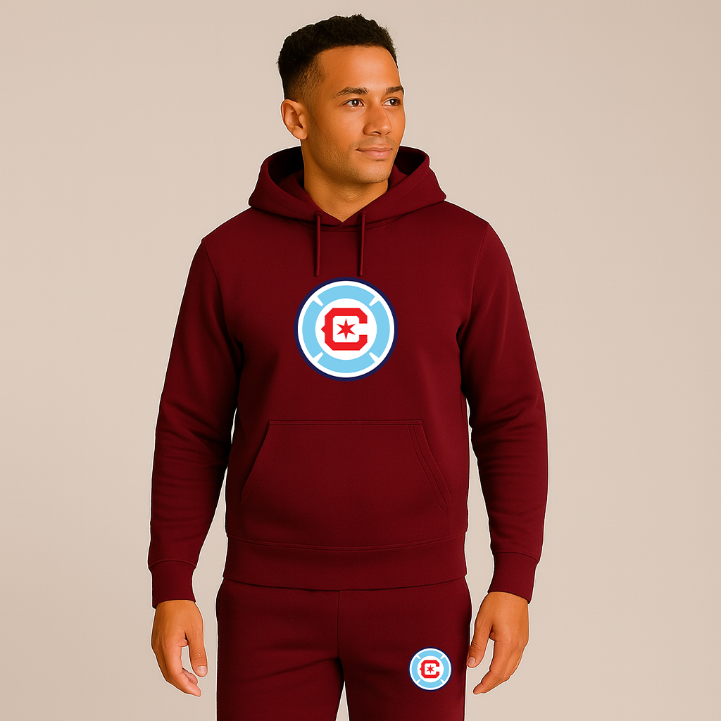 Men's Chicago Fire Soccer Hoodie Joggers Set