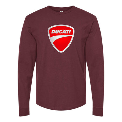 Men’s Ducati Motorcycle Long Sleeve T-Shirt