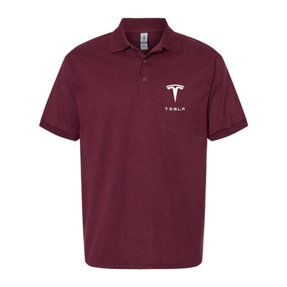 Men’s Tesla Motorsports Car Dry Blend Polo