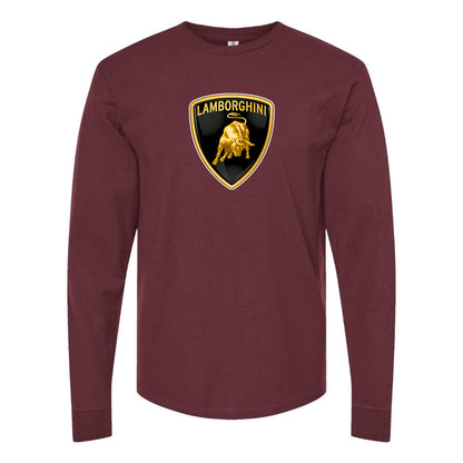 Men’s Lamborghini Car Long Sleeve T-Shirt