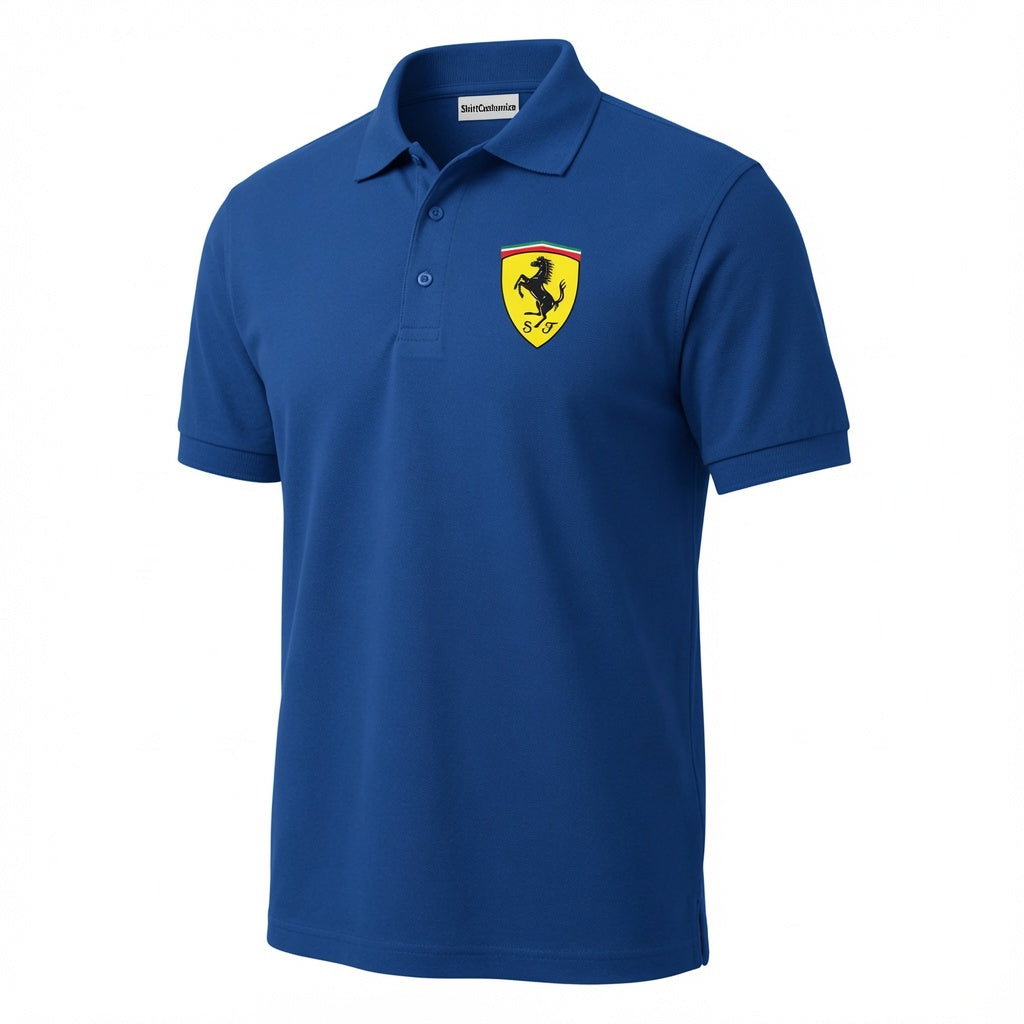 Men’s Ferrari Motorsport Car Dry Blend Polo