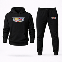 Men’s Cadillac Car Hoodie Joggers Set | Color: Black | Original