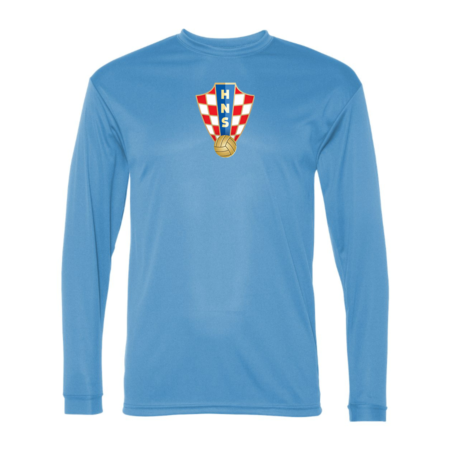 Men’s  Croatia National Soccer Team - C2 Sport - Performance Long Sleeve T-Shirt - 5104