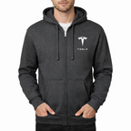Men’s Tesla Motorsports Car Zipper Hoodie