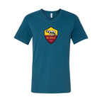 Men’s AS Roma FC - BELLA + CANVAS - Jersey V-Neck Tee - 3005