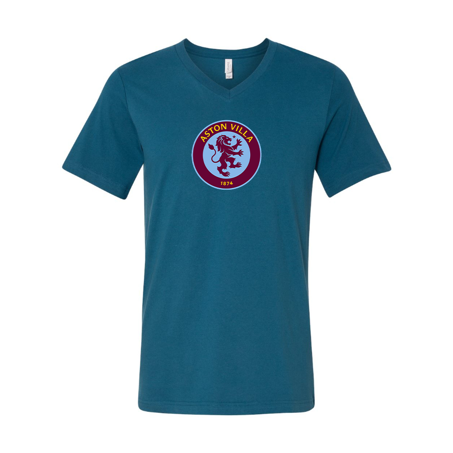 Men's Aston Villa - BELLA + CANVAS - Jersey V-Neck Tee - 3005