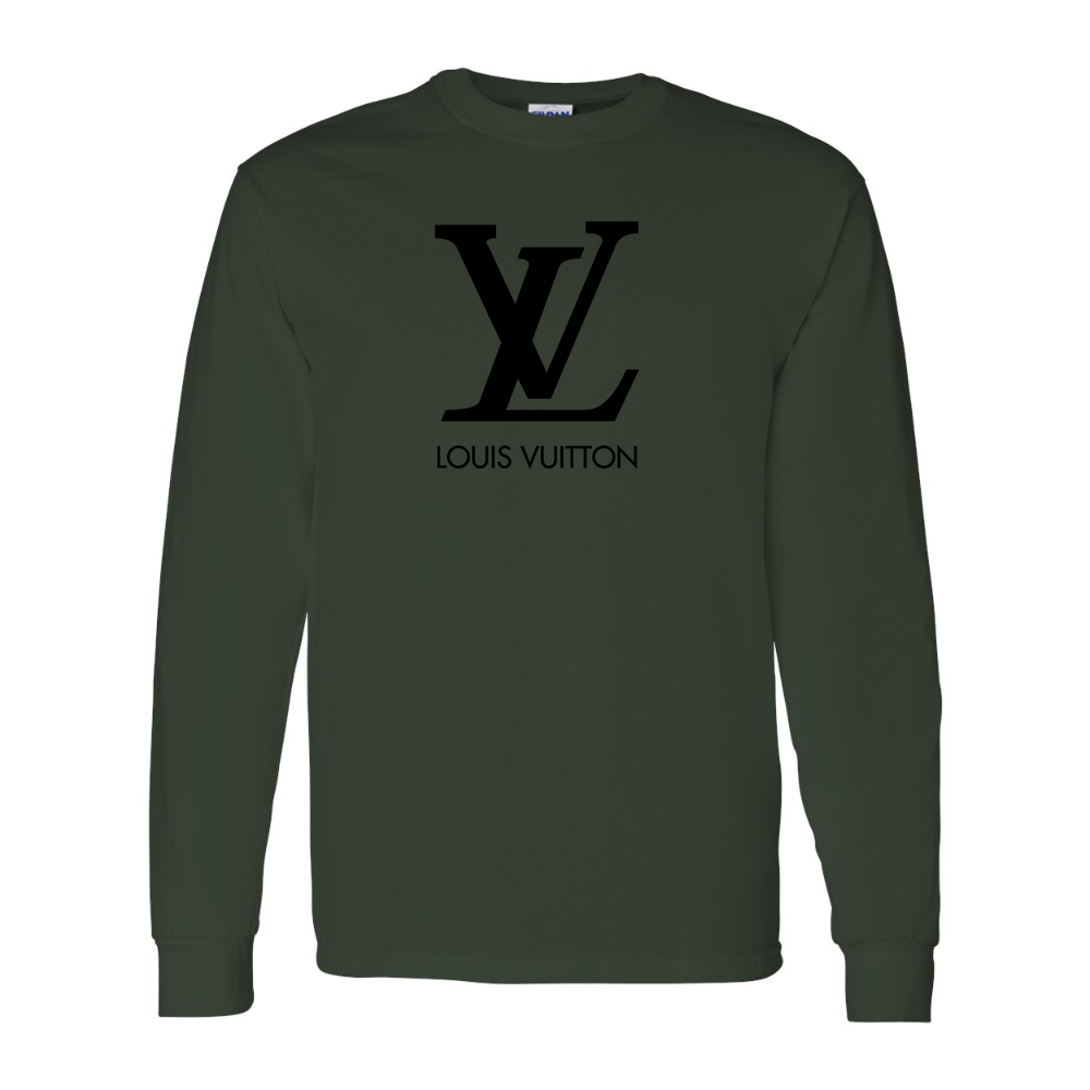 Men's Louis Vuitton Cotton Long Sleeve T-Shirt