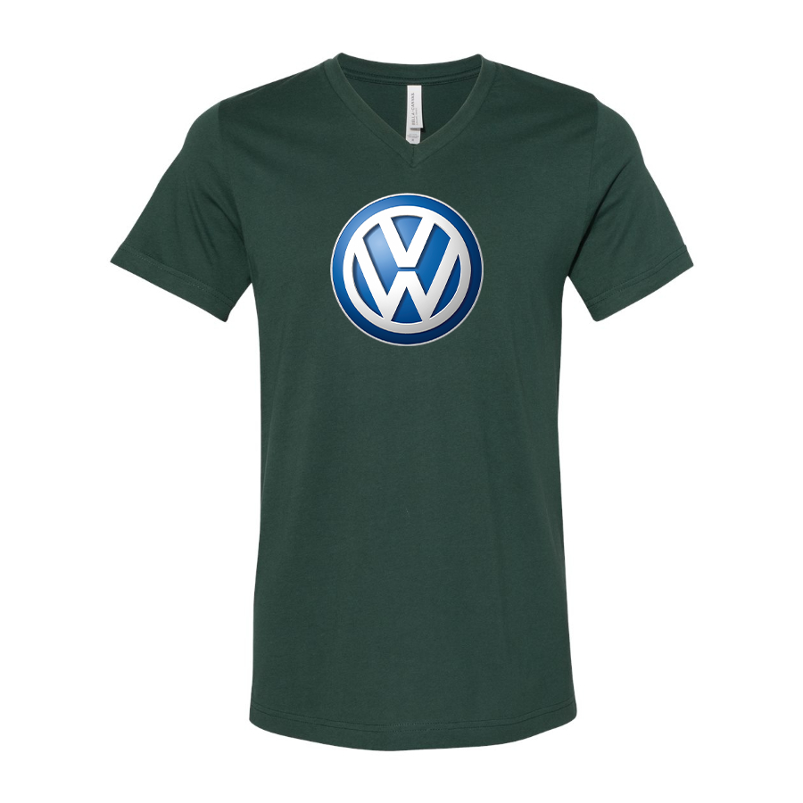 Men’s VW Volkswagen Car - BELLA + CANVAS - Jersey V-Neck Tee - 3005