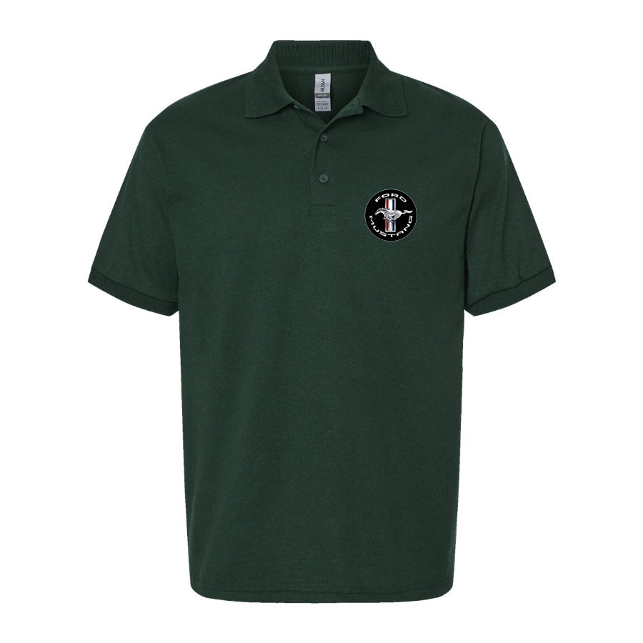 Men’s Ford Mustang Motorsport Car Dry Blend Polo