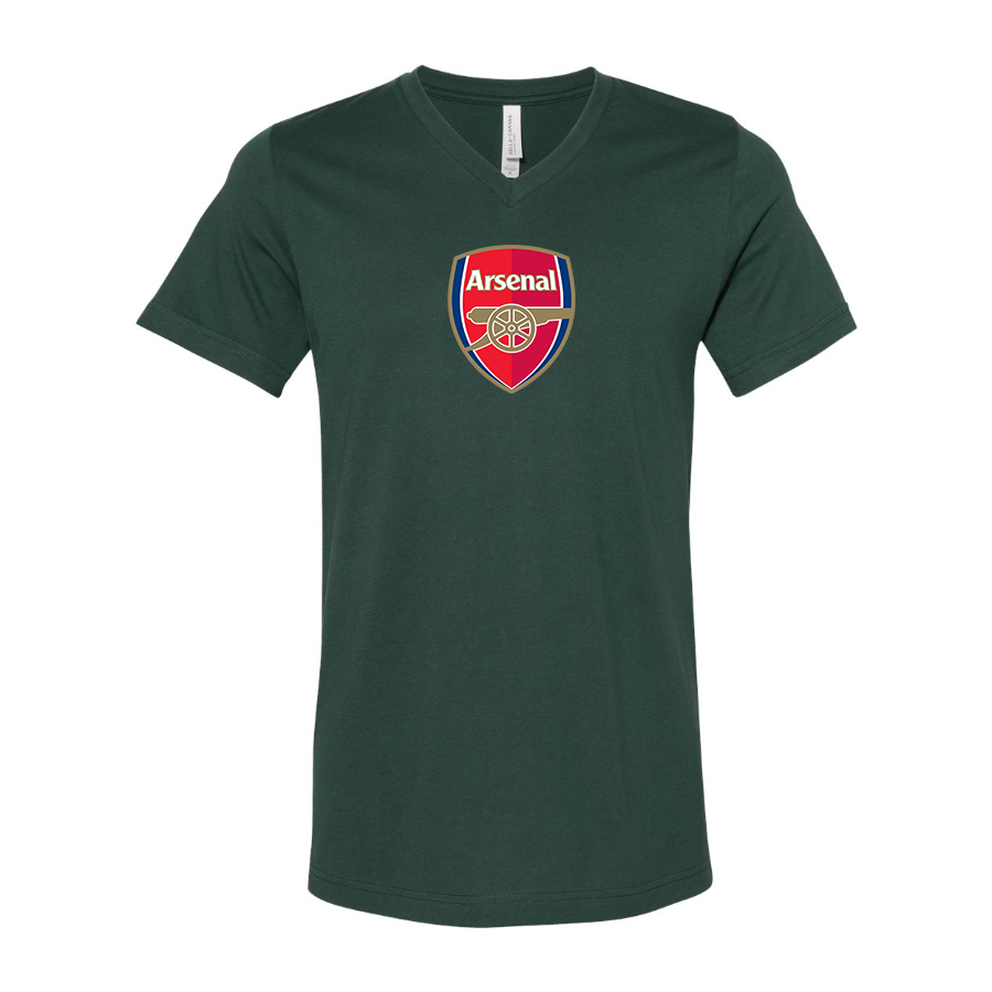 Men’s  Arsenal Soccer - BELLA + CANVAS - Jersey V-Neck Tee - 3005