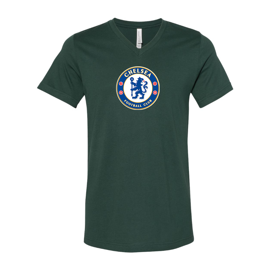 Men’s  Chelsea Soccer - BELLA + CANVAS - Jersey V-Neck Tee - 3005