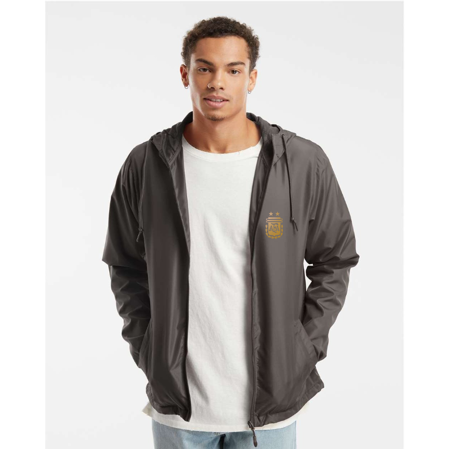 Men’s Argentina Soccer- Independent Trading Co. - Lightweight Windbreaker Full-Zip Jacket - EXP54LWZ