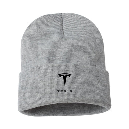 Tesla Motorsports Car Beanie Hat