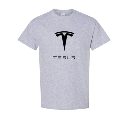 Men’s Tesla Motorsports Car Cotton T-Shirt