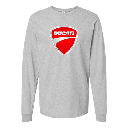 Men’s Ducati Motorcycle Long Sleeve T-Shirt