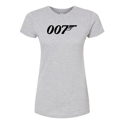 Women’s 007 James Bond Movie Round Neck T-Shirt