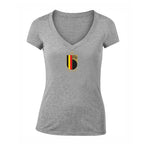 Women's Belgium National Soccer Team V-Neck T-Shirt