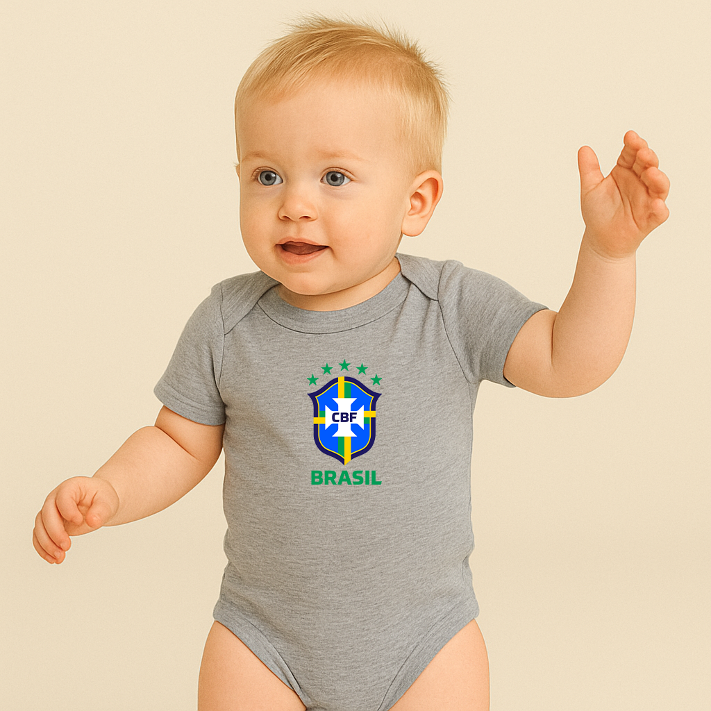 Brasil National Soccer Team Baby Romper Onesie