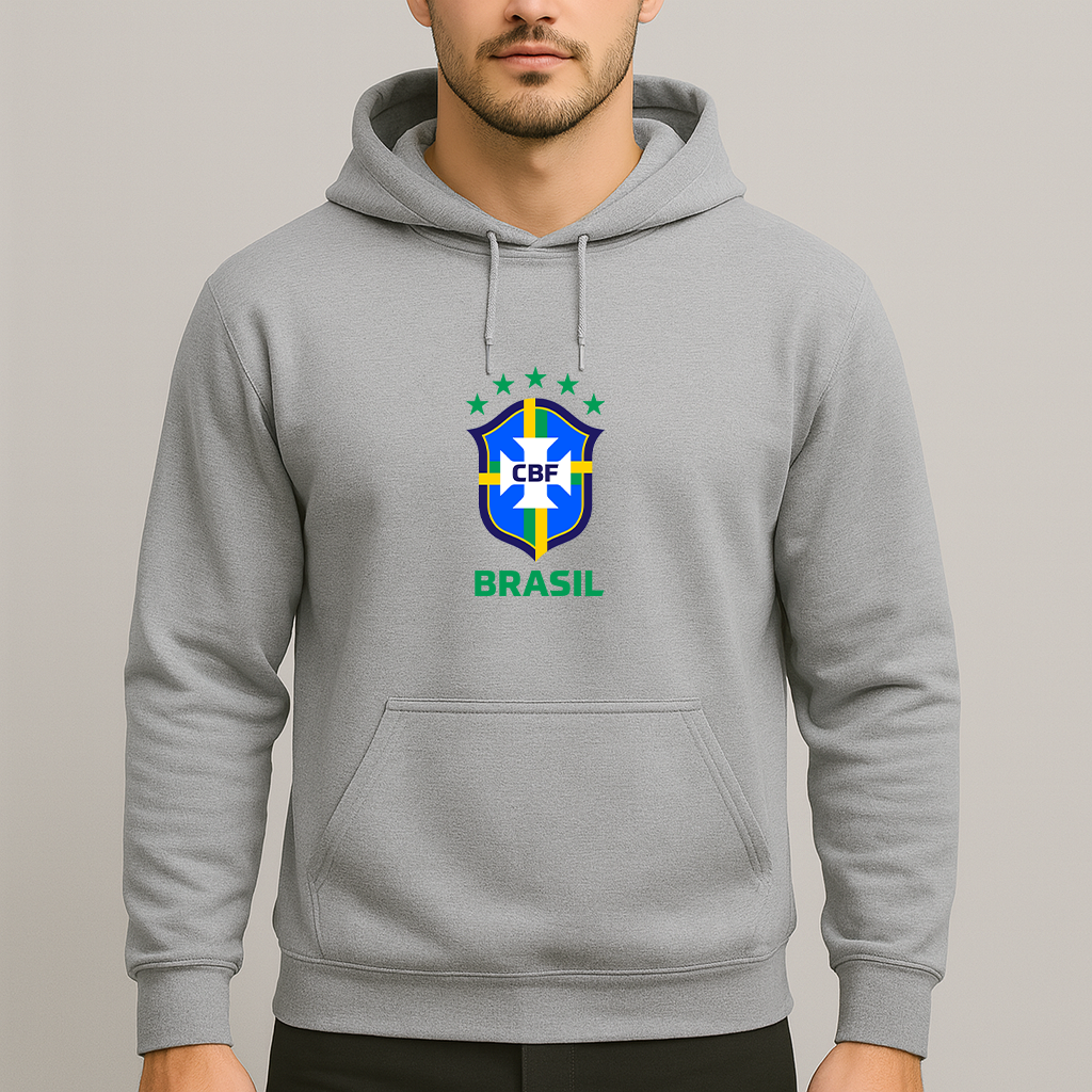 Men's Brasil National Soccer Team Pullover Hoodie