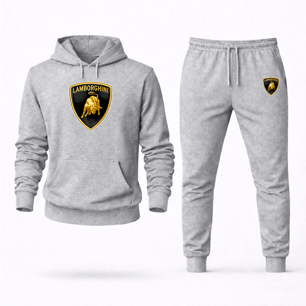 Men’s Lamborghini Car Hoodie Joggers Set
