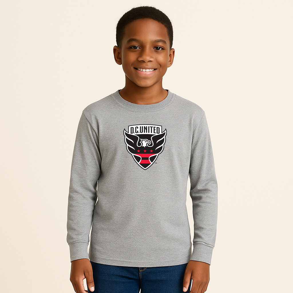 Youth Kids D.C. United FC Long Sleeve T-Shirt
