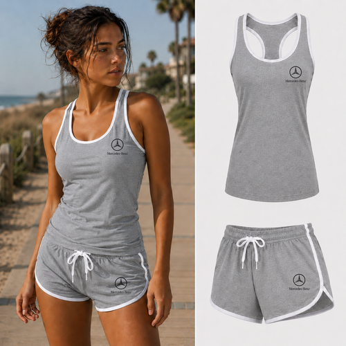 Women’s Mercedes-Benz Luxury Car Tanktop and Shorts Set