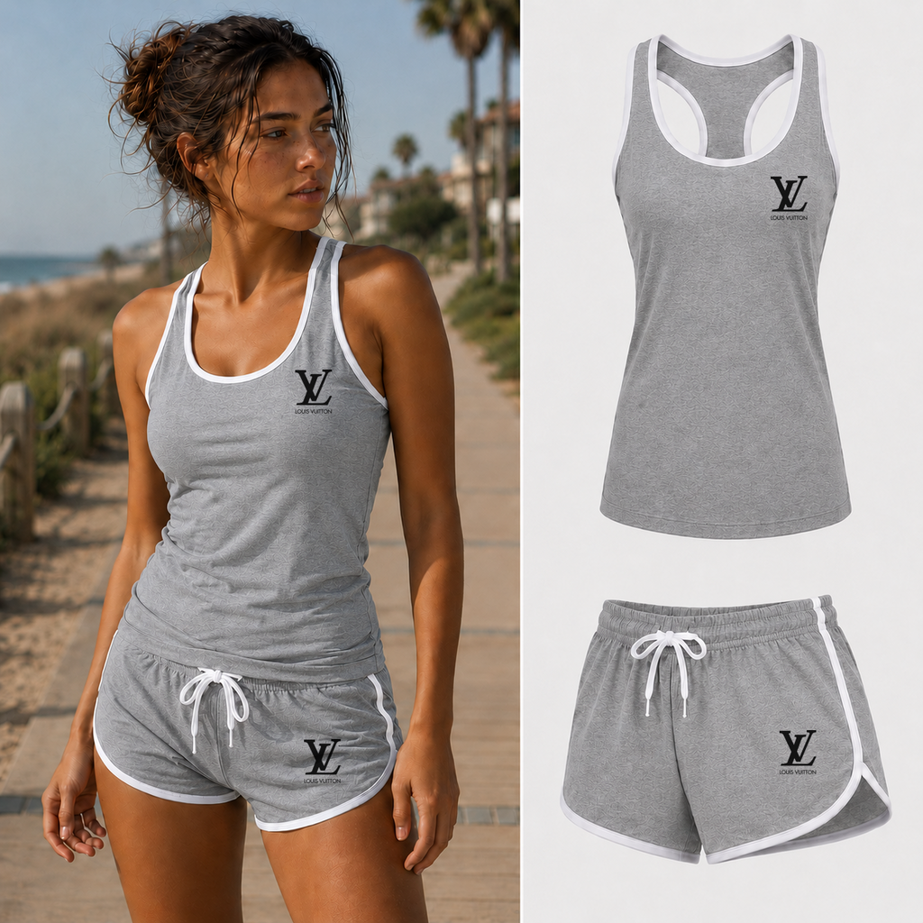 Women’s Louis Vuitton Tank Shorts Set