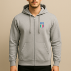 Men's Italy National Soccer Team Zipper Hoodie