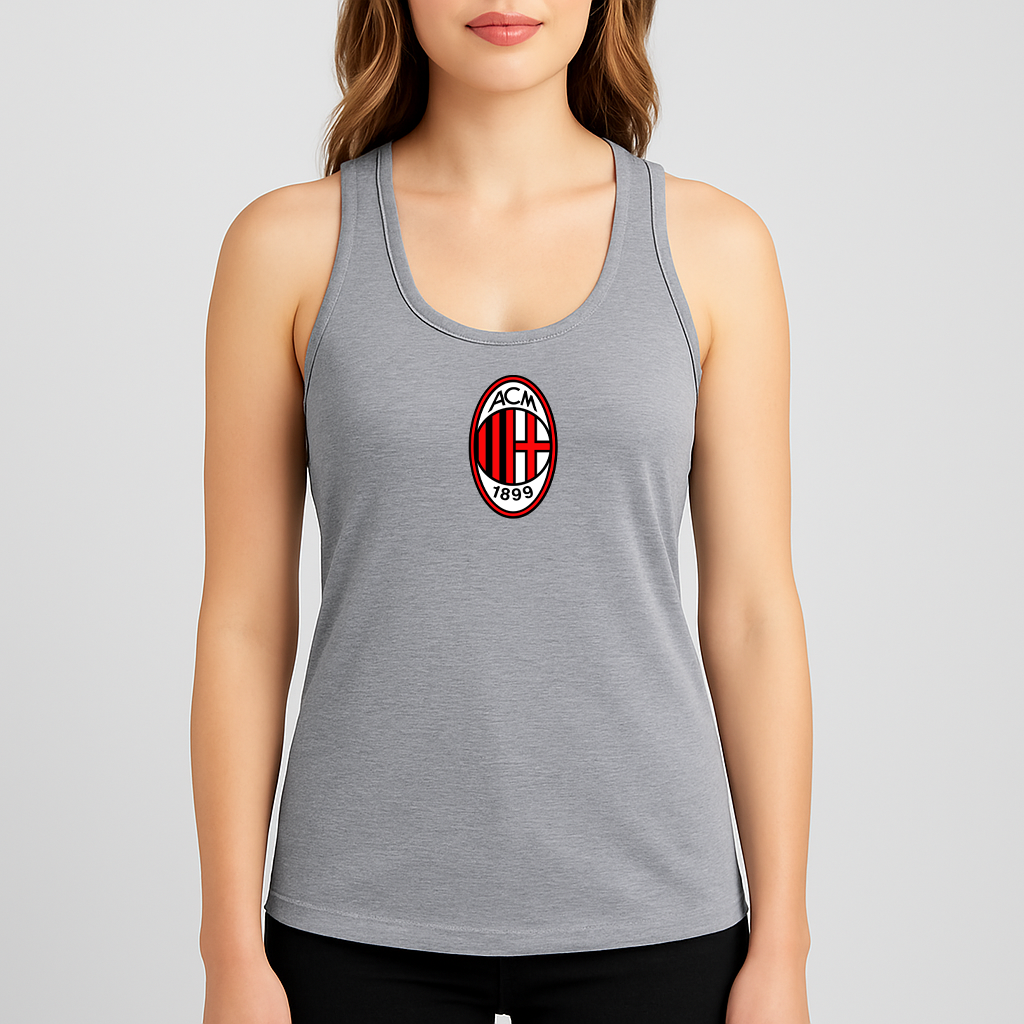 Women's  AC Milan Soccer  Racerback Tank Top