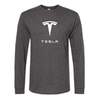 Men’s Tesla Motorsports Car Long Sleeve T-Shirt