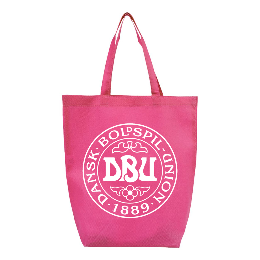 Denmark Soccer (Black) (White) - Q-Tees - Non-Woven Gusset Bottom Tote - Q1251