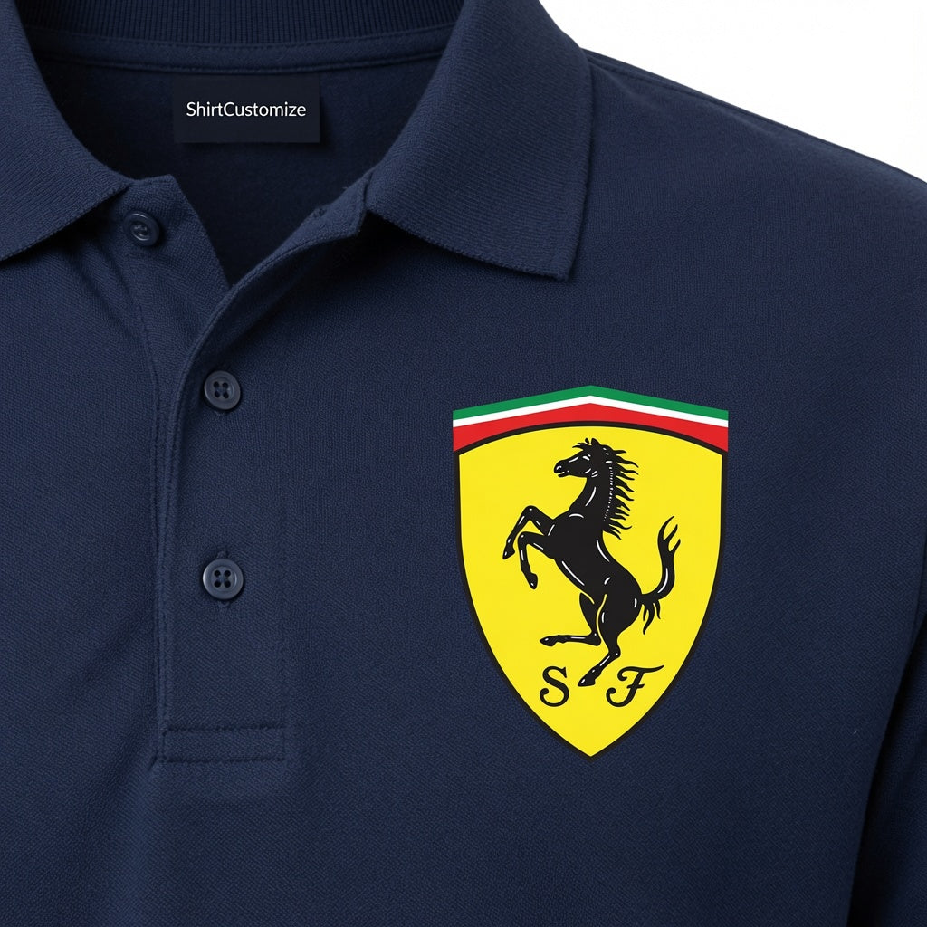Men’s Ferrari Motorsport Car Dry Blend Polo