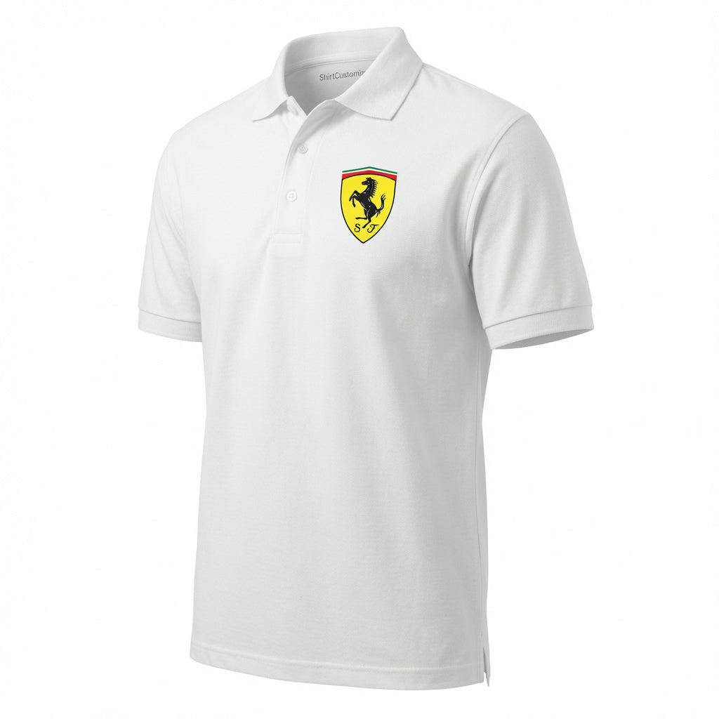 Men’s Ferrari Motorsport Car Dry Blend Polo