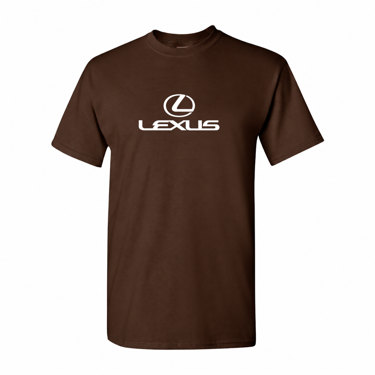 Men's Lexus cotton T-shirt in Dark Brown