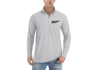 007 James Bond Movie - Lightweight Quarter-Zip Athletic Shirt – Long Sleeve Polyester Wear