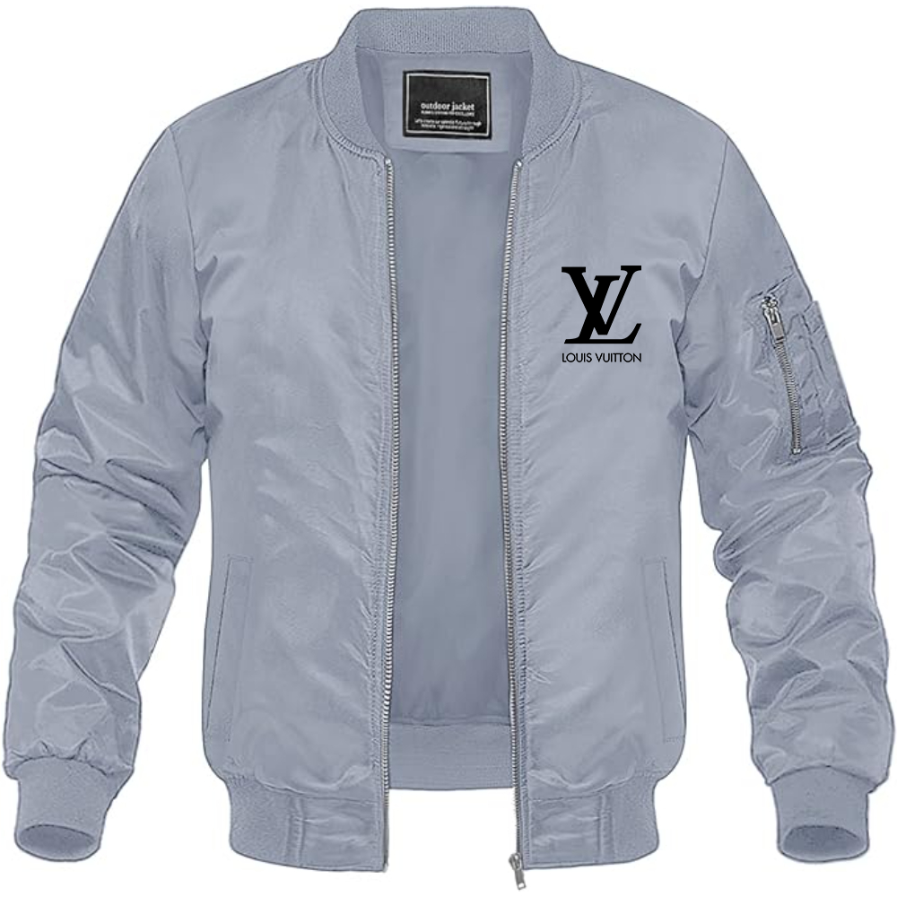 Men's Louis Vuitton Lightweight Bomber Jacket Windbreaker Softshell Varsity Jacket Coat