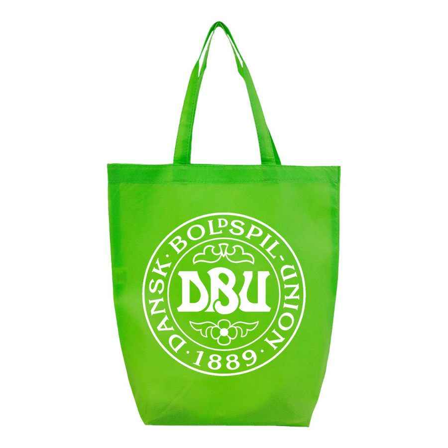 Denmark Soccer (Black) (White) - Q-Tees - Non-Woven Gusset Bottom Tote - Q1251