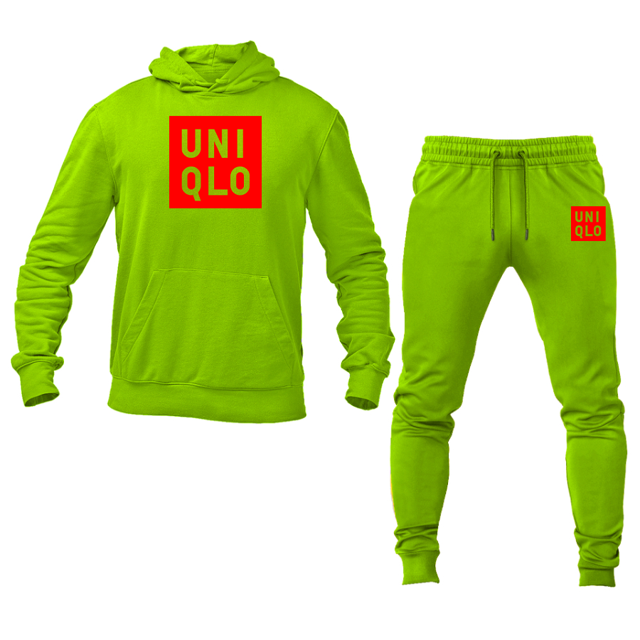 Men's Uniqlo Logo Hoodie Joggers Set