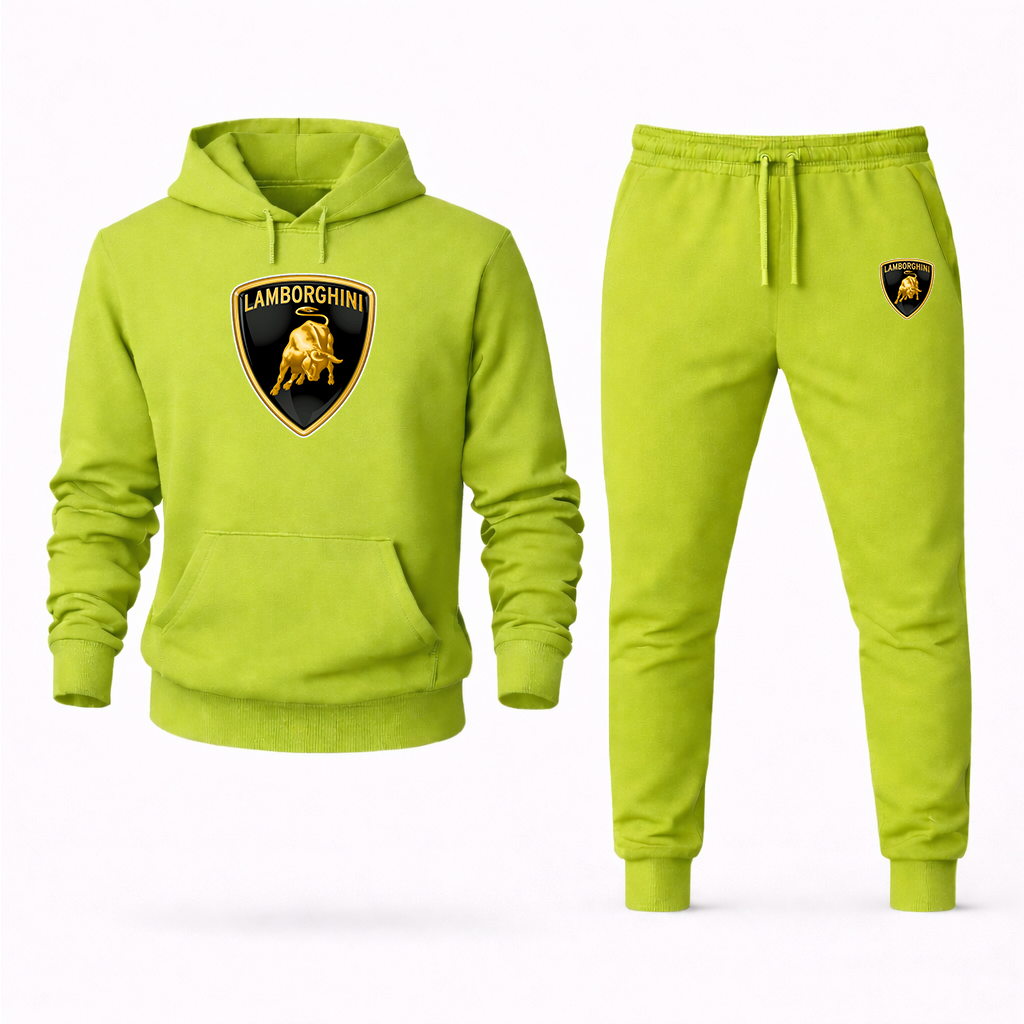 Men’s Lamborghini Car Hoodie Joggers Set