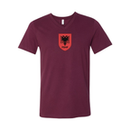 Men’s Albania National Soccer Team - BELLA + CANVAS - Jersey V-Neck Tee - 3005