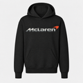 Youth Kids McLaren Pullover Hoodie - Black, large centered chest logo