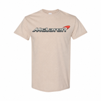 Youth Kids McLaren Cotton T-Shirt - Tan, large centered chest logo