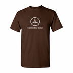 Men’s Mercedes-Benz Luxury Car Cotton T-Shirt | Color: Dark Brown | Original artwork