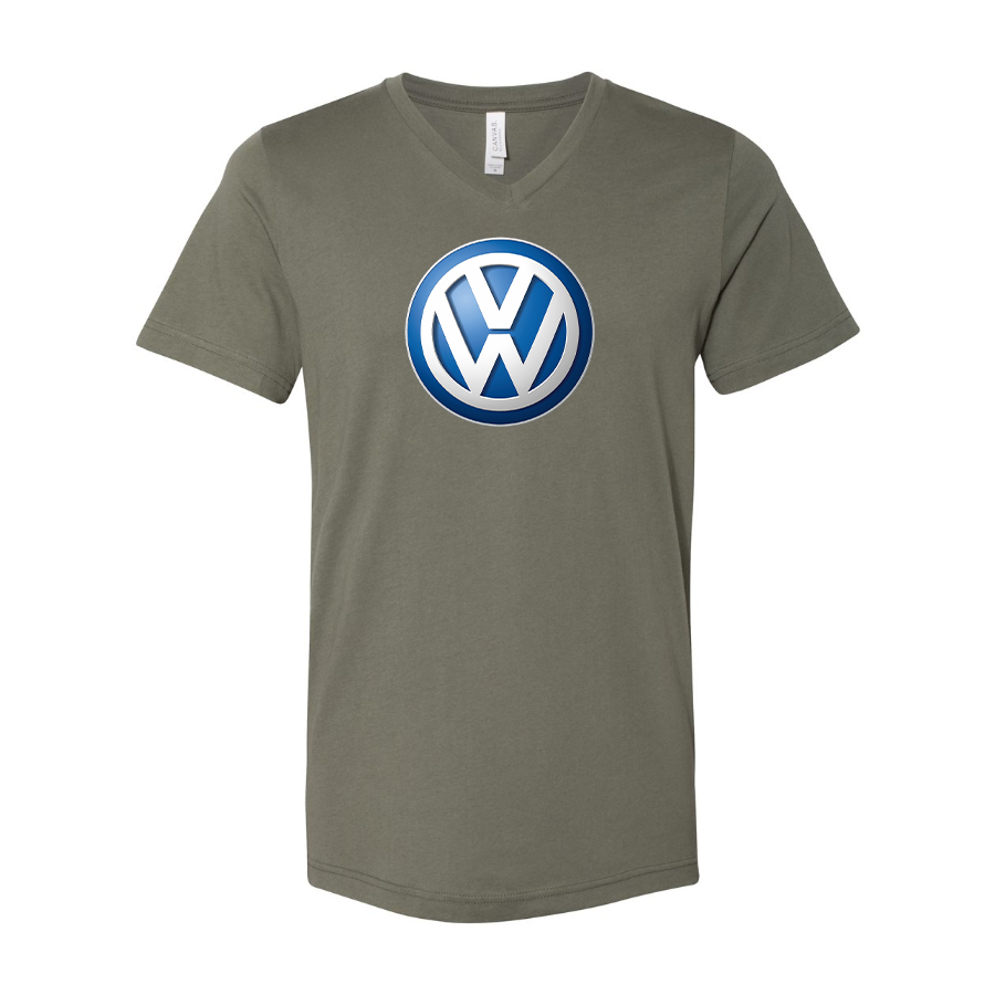 Men’s VW Volkswagen Car - BELLA + CANVAS - Jersey V-Neck Tee - 3005