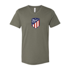 Men’s Atletico Madrid FC - BELLA + CANVAS - Jersey V-Neck Tee - 3005