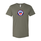 Men’s  Chile National Soccer Team - BELLA + CANVAS - Jersey V-Neck Tee - 3005