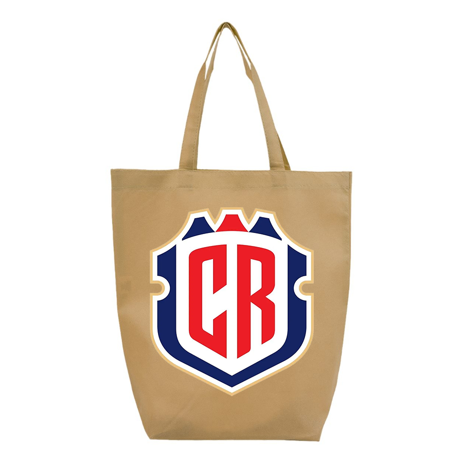 Costa Rica National Soccer Team - Q-Tees - Non-Woven Gusset Bottom Tote - Q1251