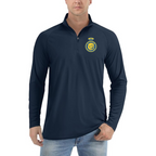 Men’s Al Nassr FC - Lightweight Quarter-Zip Athletic Shirt – Long Sleeve Performance Wear